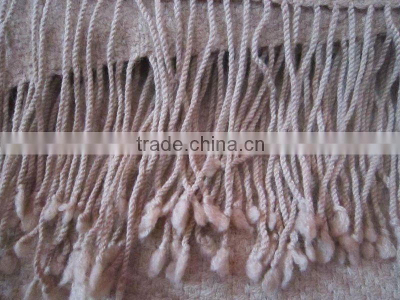 white camel hair plaid shawl (thicken)