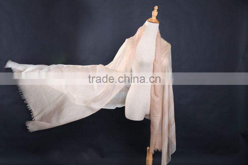 beautiful and elegant camel cashmere scarf