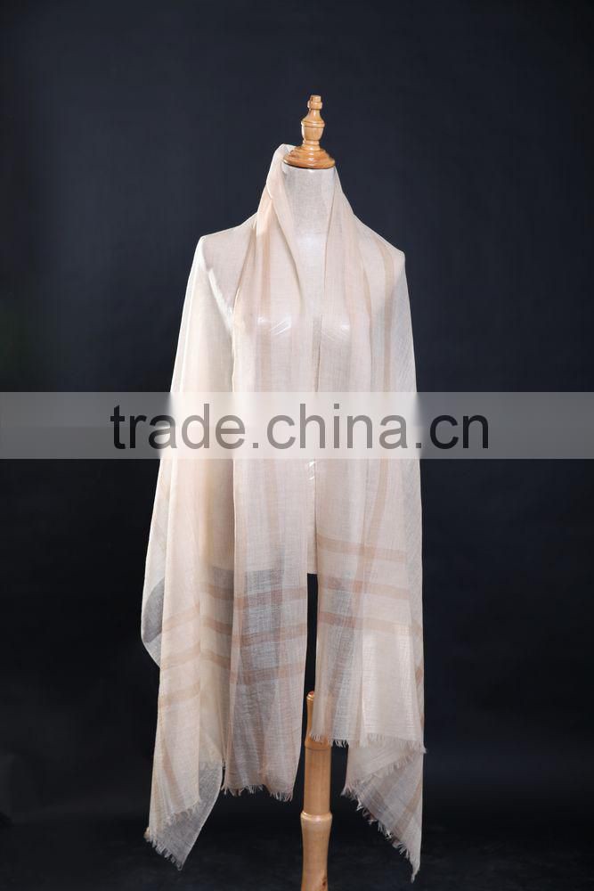 beautiful and elegant camel cashmere scarf