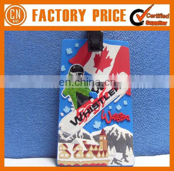 Cheap Custom Logo Silicone Rubber Luggage Tag