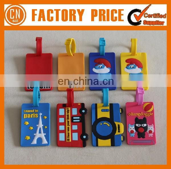 Cheap Custom Logo Silicone Rubber Luggage Tag