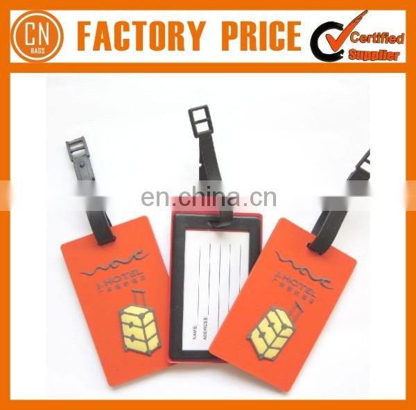 High Quality Custom Printed Standard Size Soft PVC Luggage Tag