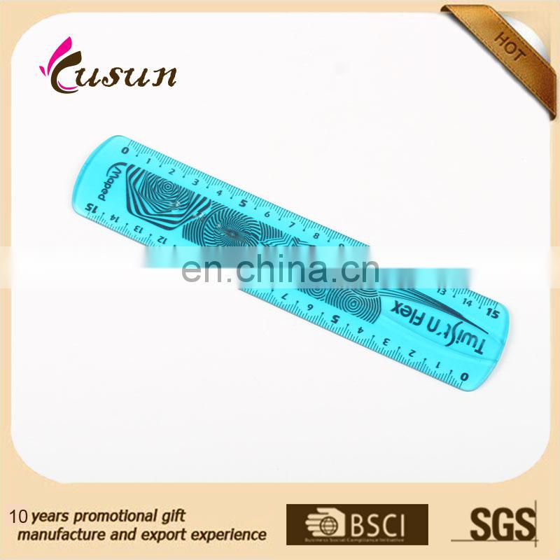 Promotional Customized Soft PVC Flexible Rulers , 20CM Flexible Plastic Ruler