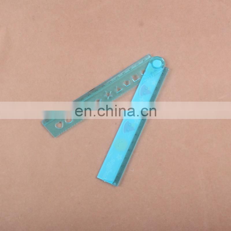 Promotional Custom Fancy 30cm Size Drawing foldable Plastic Ruler