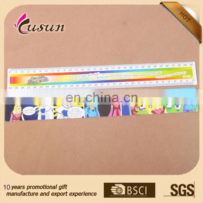 Factory manufacture high quality promotional gift pvc plastic ruler