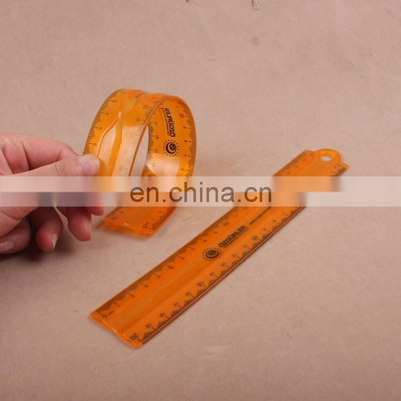 Promotional Customized Soft PVC Flexible Rulers , 20CM Flexible Plastic Ruler