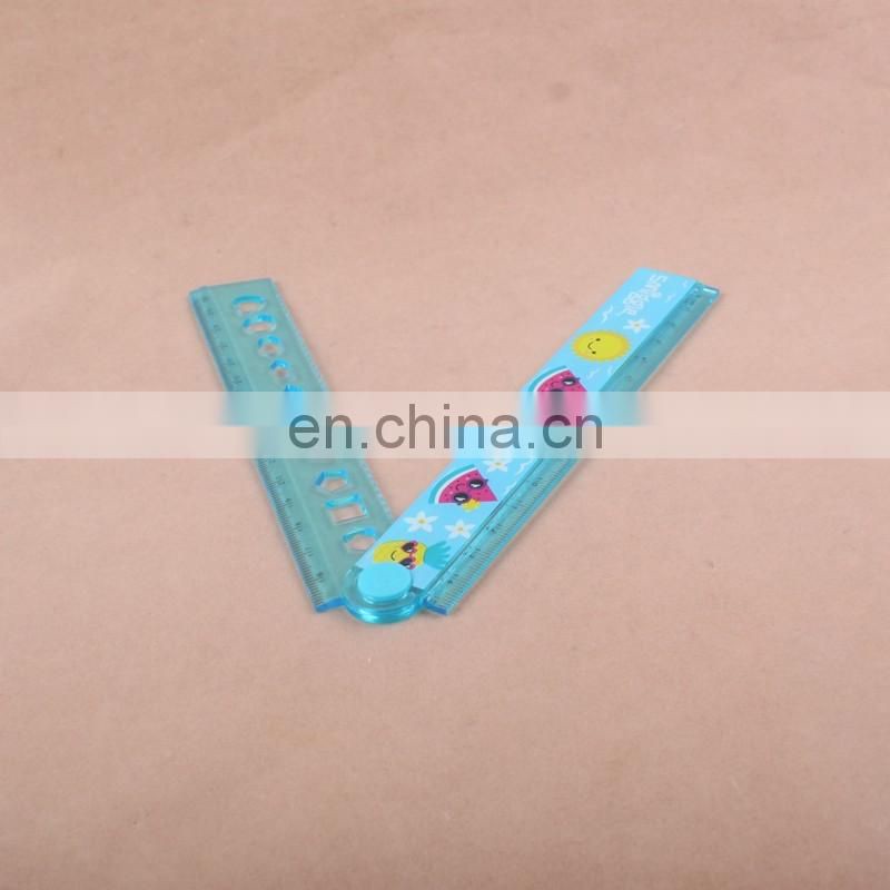 Promotional Custom Fancy 30cm Size Drawing foldable Plastic Ruler