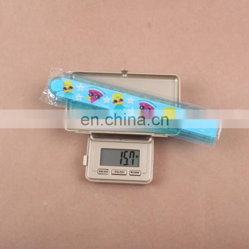 Promotional Custom Fancy 30cm Size Drawing foldable Plastic Ruler