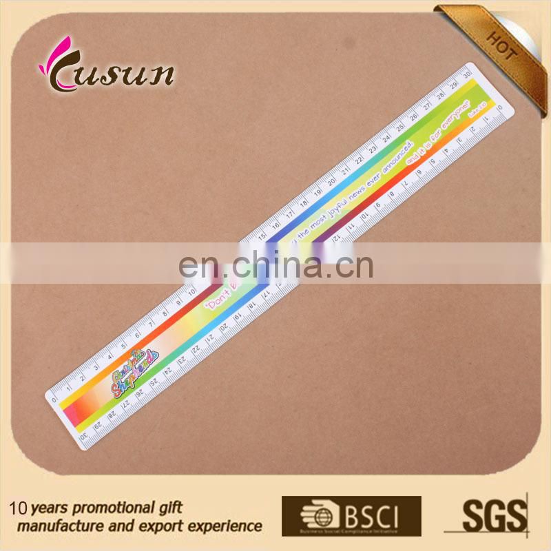 Factory manufacture high quality promotional gift pvc plastic ruler
