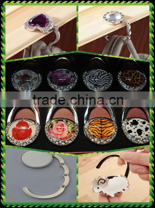 custom made metal mirror handbag holder