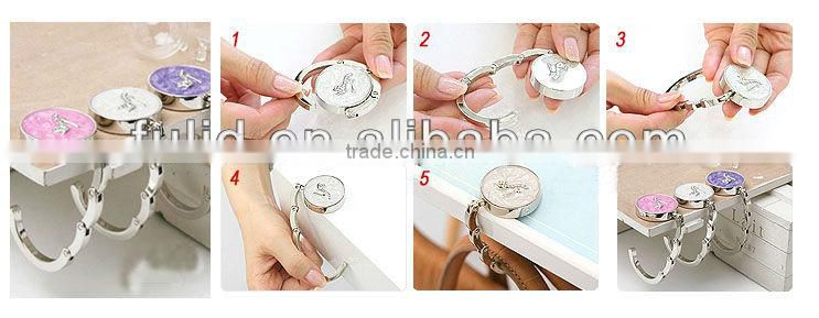 custom made metal mirror handbag holder