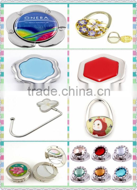 custom made metal mirror handbag holder