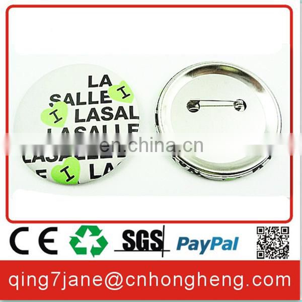 Custom made round button badge pin color printing