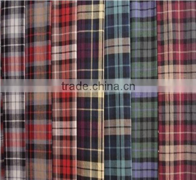 Woven fabric cotton yarn dyed fabric / men's clothing fabric