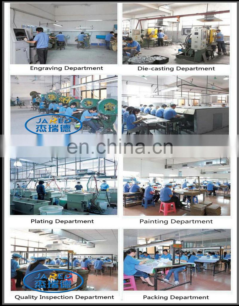 Oval badge with two hollow rivets