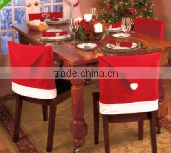 Santa Christmas Hat Chair Cover