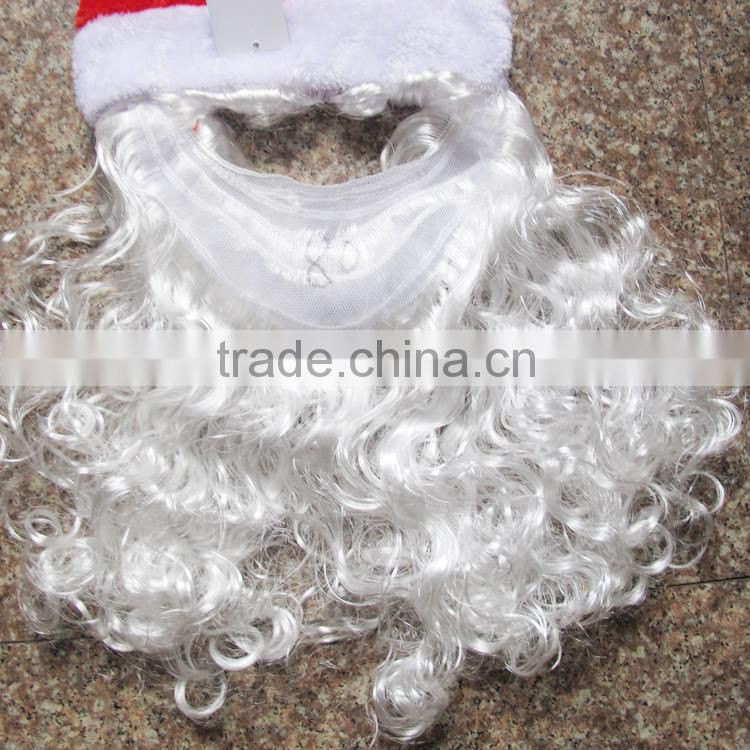 Plush Christmas Hat with Mustache