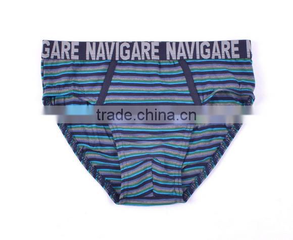 2017 New Arrival Personalized Customized Your Own Brand Logo 95%Cotton 5%Spandex OEM Private Label Band Stripe Kids Briefs