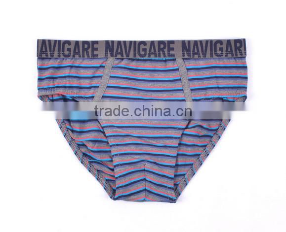 2017 New Arrival Personalized Customized Your Own Brand Logo 95%Cotton 5%Spandex OEM Private Label Band Stripe Kids Briefs