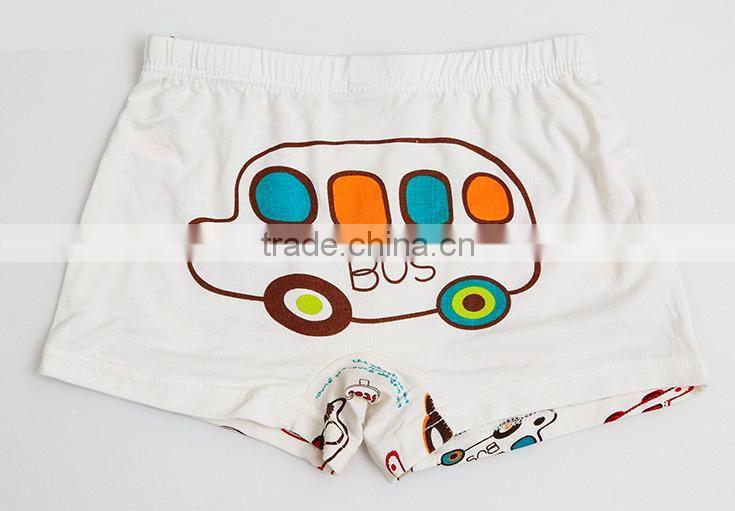 2016 New Fashion Design Customized Your Own Brand 95%Cotton 5%Spandex Colorful Cute Kids Boxer Briefs