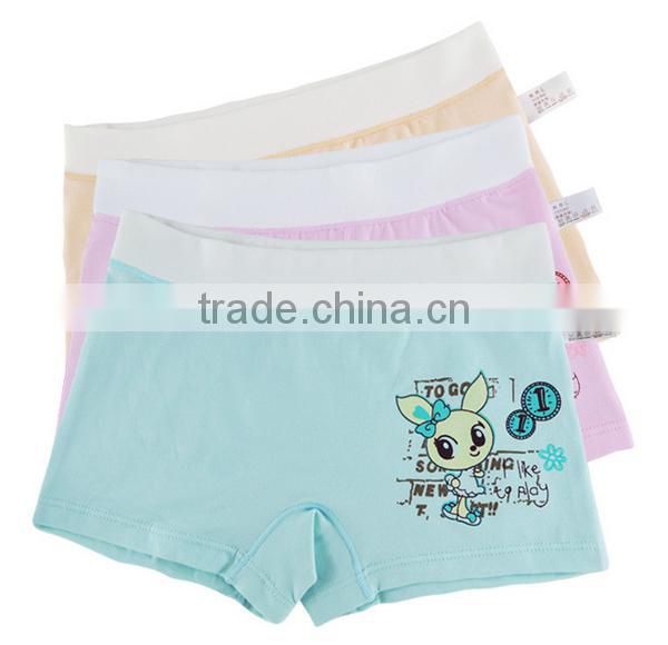 China Garment Factory OEM Cotton Breathable Cute Kids Undergarment