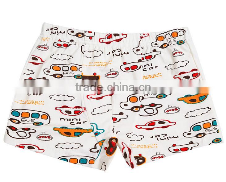 2016 New Fashion Design Customized Your Own Brand 95%Cotton 5%Spandex Colorful Cute Kids Boxer Briefs