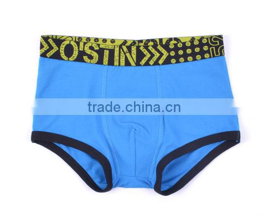 2017 Manufacturer OEM Logo Band Customized Your Own Brand New Fashion Design 95%Cotton 5%Spandex Print Kids Boy Boxer Underwear