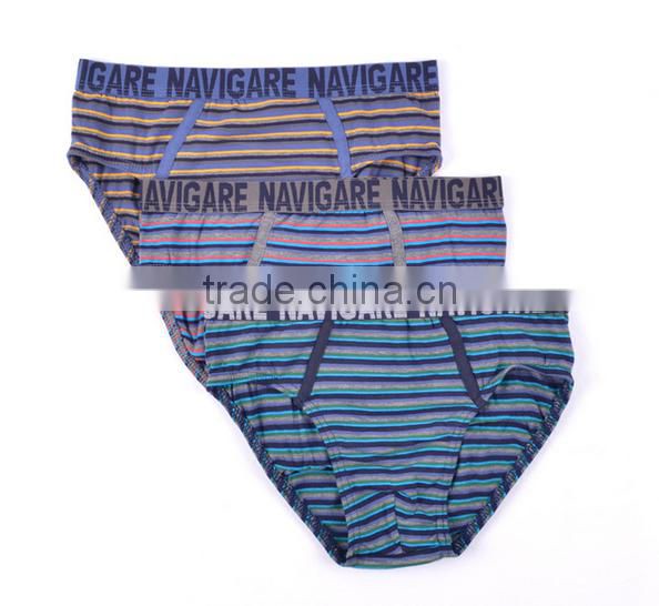 2017 New Arrival Personalized Customized Your Own Brand Logo 95%Cotton 5%Spandex OEM Private Label Band Stripe Kids Briefs