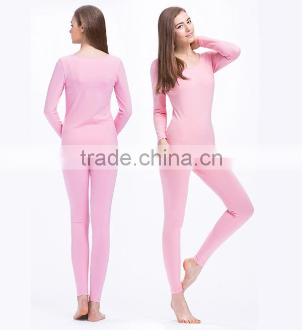 2016 New Women's Winter Thermal Underwears Fashion Seamless Breathable Warm Ladys Long Johns Ladies Slim Underwears Sets