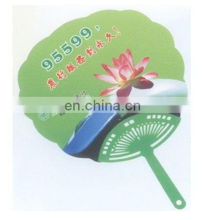 hot sales business and promotion gift custom logo PP advertising hand fans