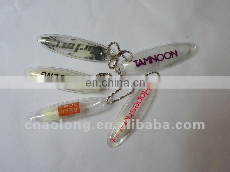 customized logo pvc down feather main label for clothing