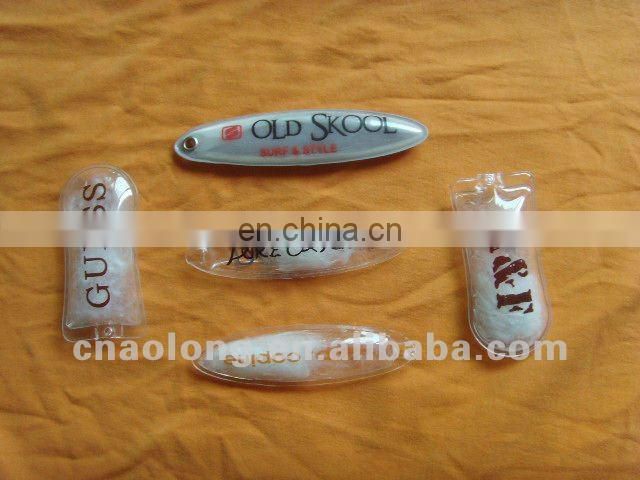 customized logo pvc down feather main label for clothing