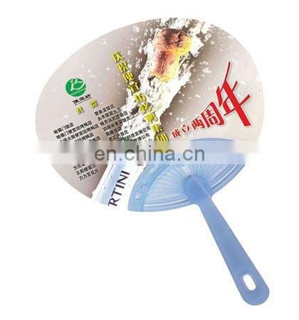 hot sales business and promotion gift custom logo PP advertising hand fans