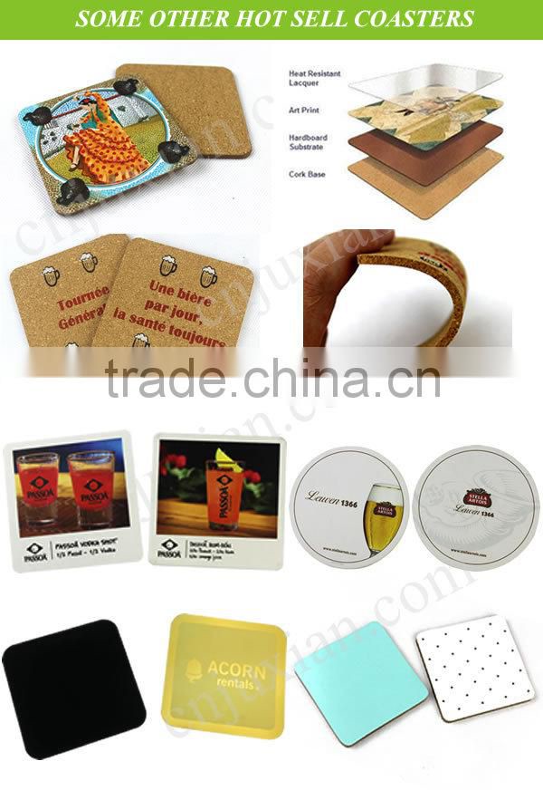 promotion waterproofing cork drink coaster