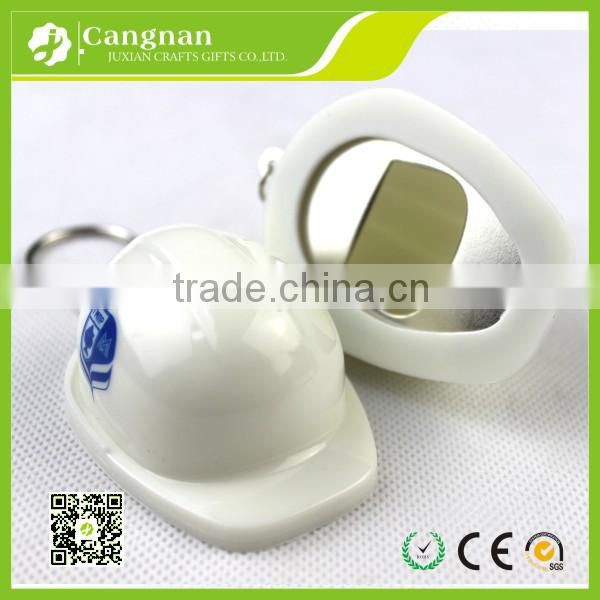 custom promotion helmet bottle opener and cap with bottle opener