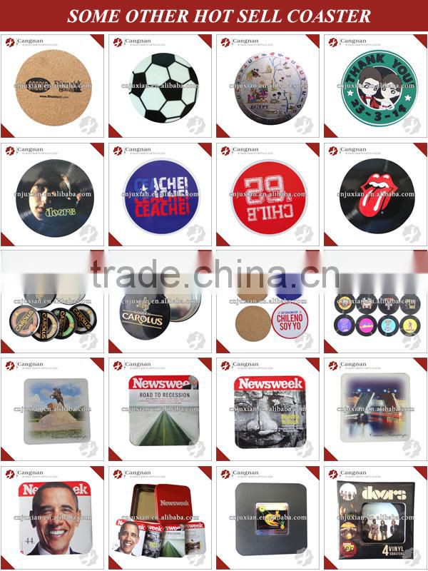 Advertising Logo Printed Square cork board coaster