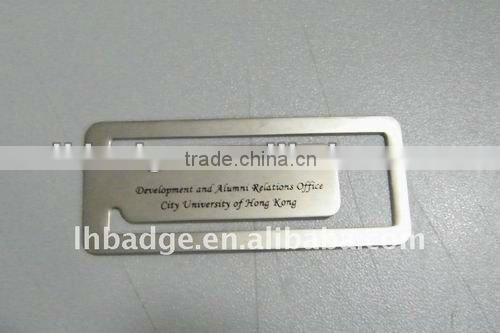 stainless steel bookmark clip,bookmark for promotion,money clip
