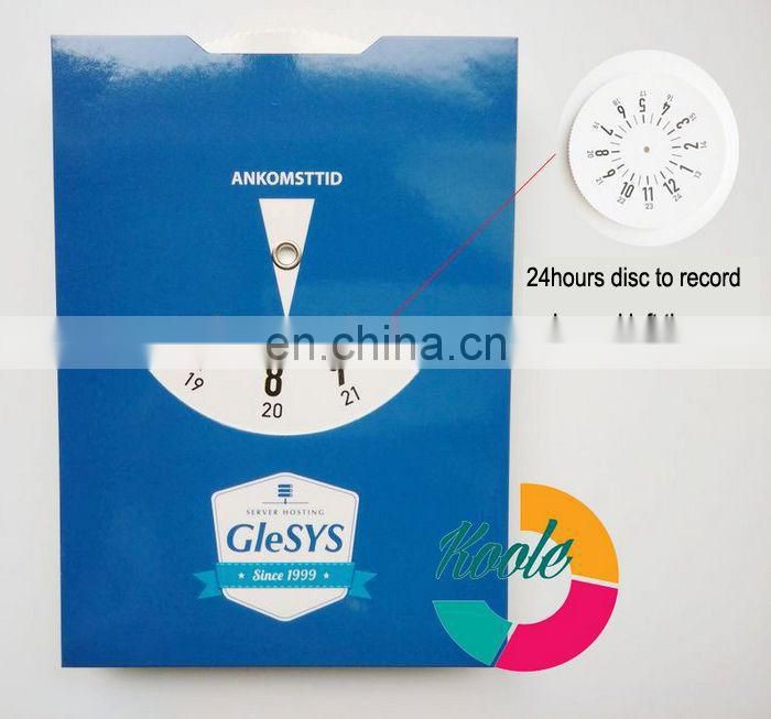 Export to France cardboard custom printing design parking disc