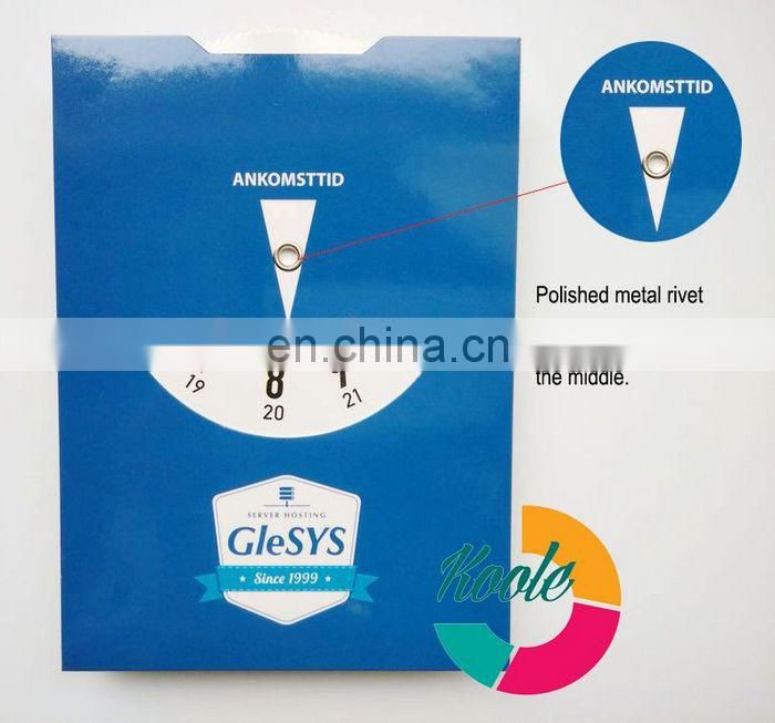 Export to France cardboard custom printing design parking disc