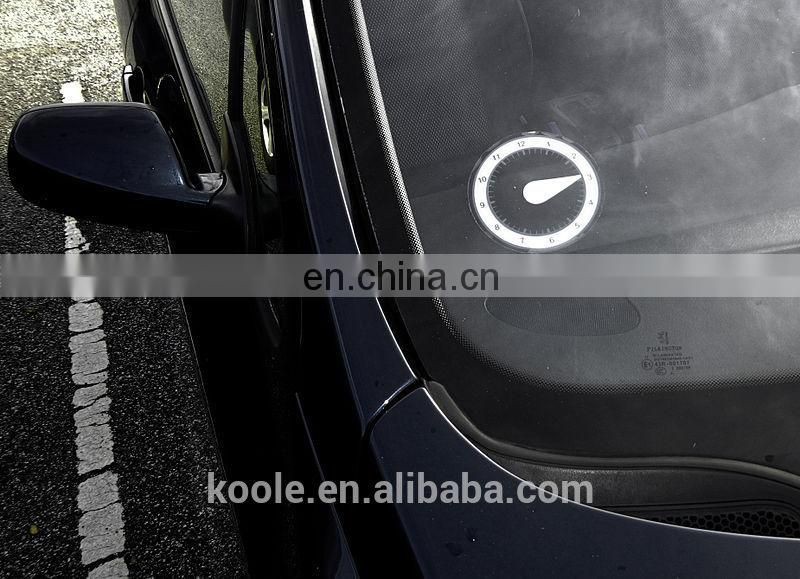 Self cling pvc parking disc sticker decal with adjustable pointer