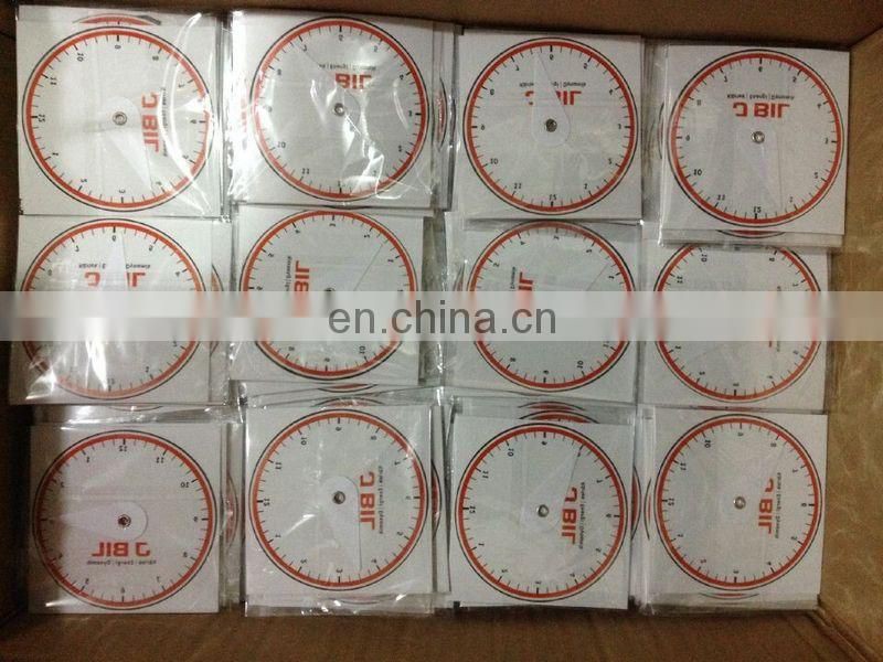 Self cling pvc parking disc sticker decal with adjustable pointer