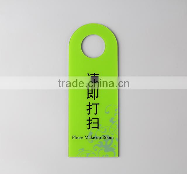 acrylic plastic sign board hotel door sign board