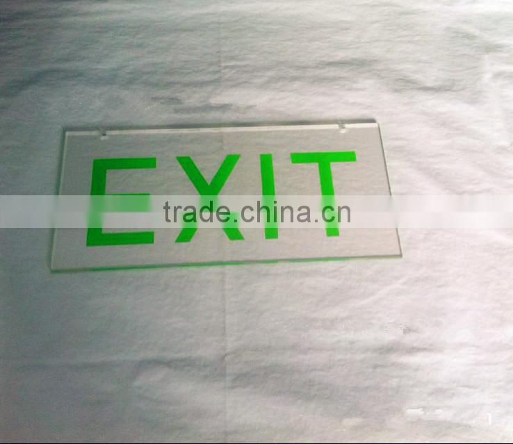 acrylic plastic emergency exit sign board road sign boards