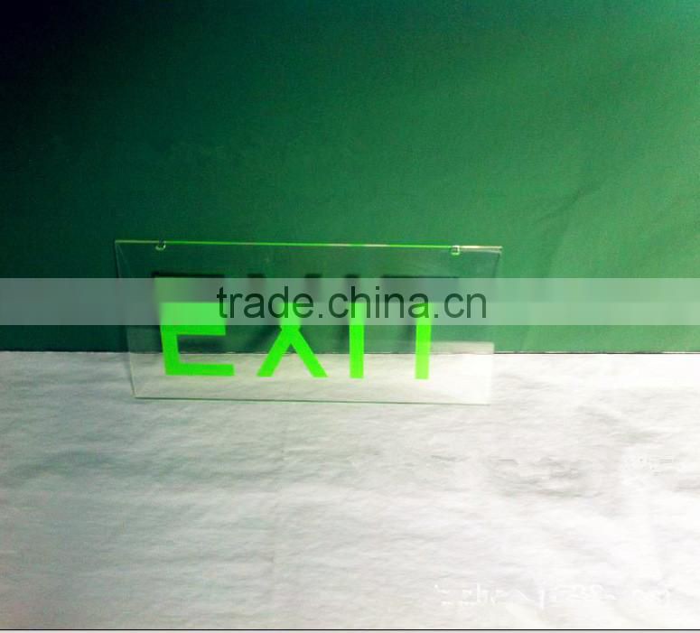acrylic plastic emergency exit sign board road sign boards