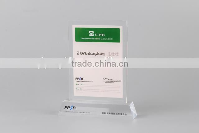 acrylic sign board stand plastic sign board