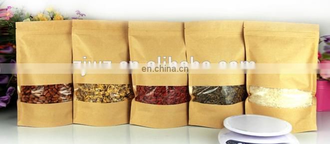 2015 kraft coffee bag with window