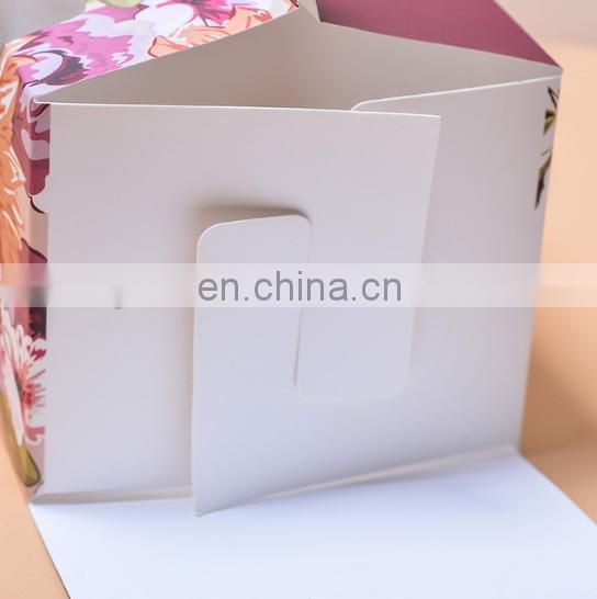 Baking packaging & paper frozen cake box with transparent window