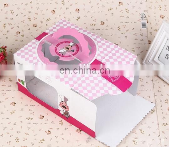 2015 custom folding 350gsm art paper & paper 10inch box with handle