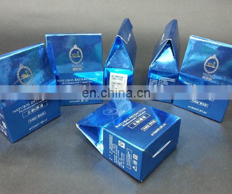 Art paper foldable girl's makeup packaging & glossy paper cosmetic box