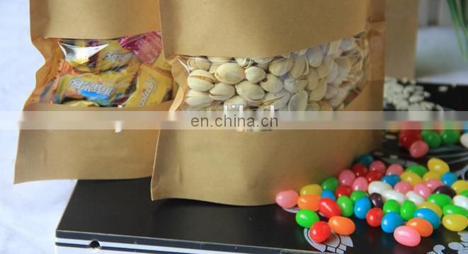 2015 kraft coffee bag with window